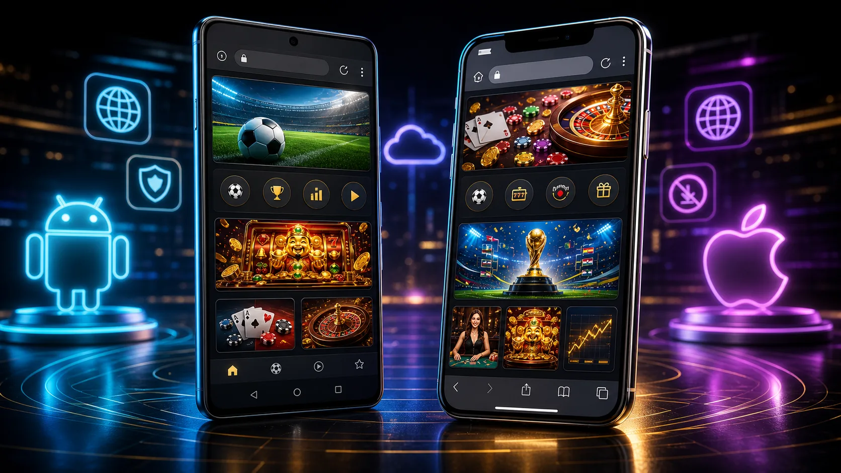 Experiência dafabet compatível com Android e iOS no navegador mobile